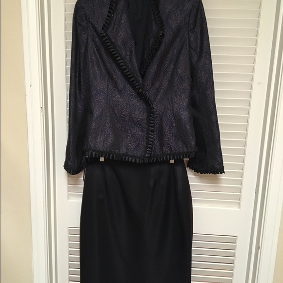 Attractive  Evening Suit in Satin Brocade