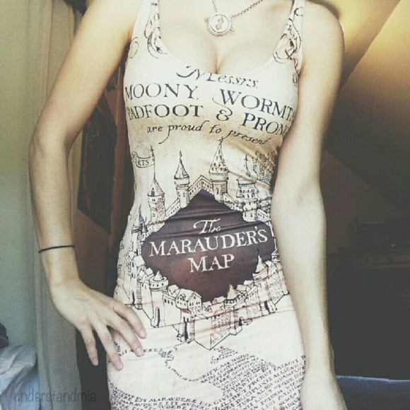 Harry Potter Marauders Map Dress