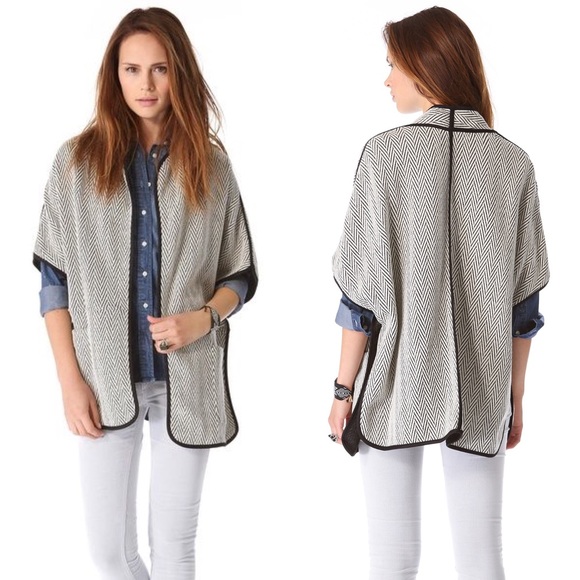 Rory Beca Jackets & Blazers - FINAL $ Rory Beca Vanderbill Oversize Cape Chevron