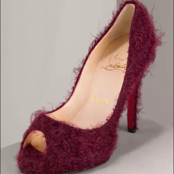 ❌Hold❌Christian Louboutin Mohair Heels
