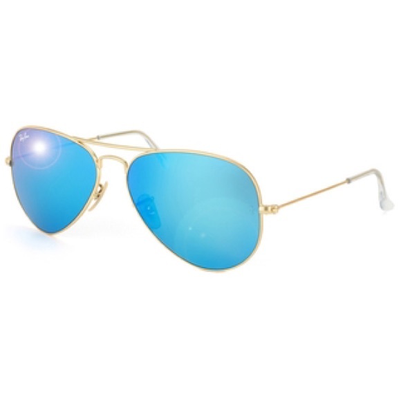 Ray-Ban Accessories - Ray-Ban Polarized Blue/Gold Aviators