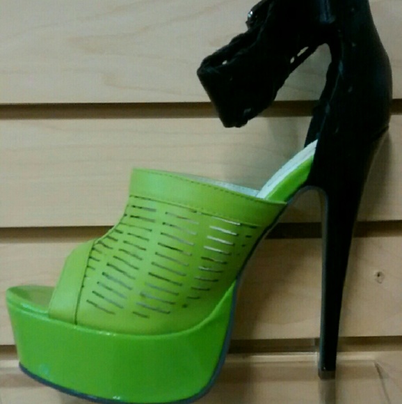 Michael Antonio lime platform heels - Picture 2 of 4