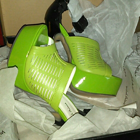 Michael Antonio lime platform heels - Picture 4 of 4