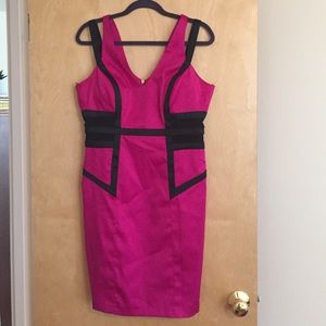 Hot pink cocktail dress