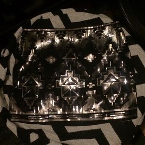 Express sequin mini skirt