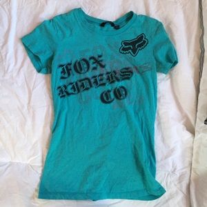 Fox Riders Co Blue Tee