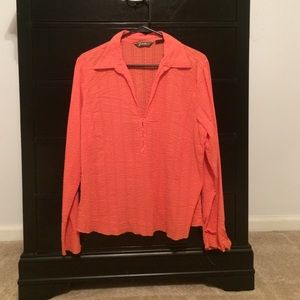 Eddie bower orange shirt