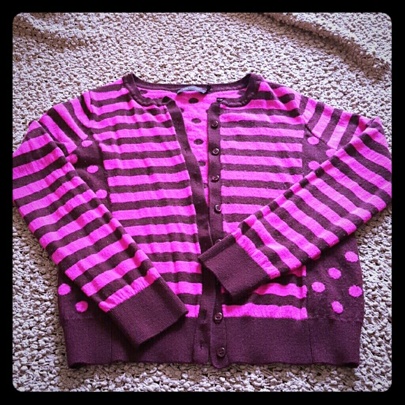Stripe and dot sweater