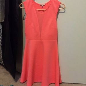 Coral dress