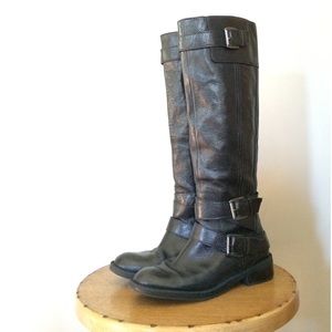 💕HP💕 Enzo Angiolini Black Leather Riding Boots