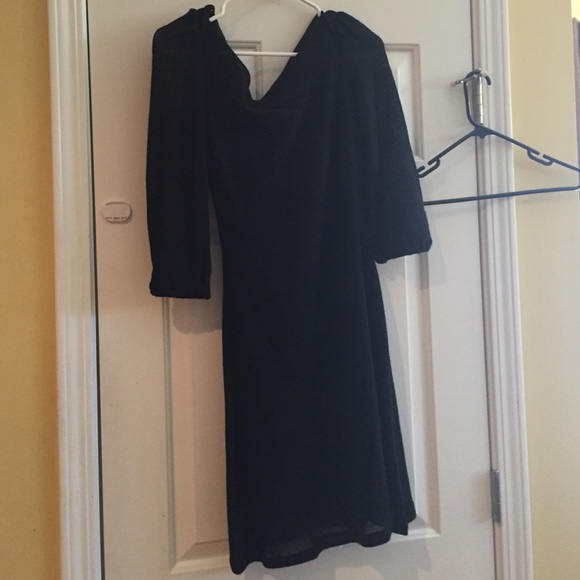 3/4 sleeve boat neck sweater dress w/ slip - Picture 1 of 1