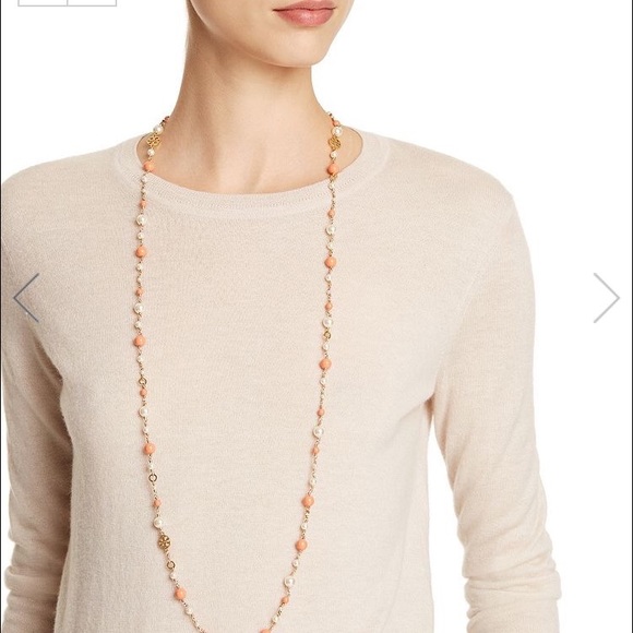 Tory Burch Jewelry - Tory Burch Coral Pearl Necklace