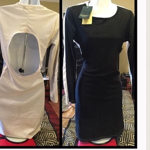 Ying Yang / Black (front) White (back) Dress