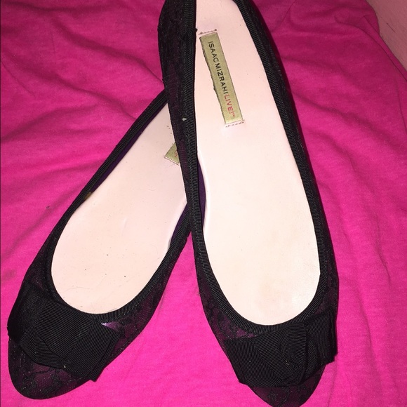 Isaac Mizrahi lace overlay flats