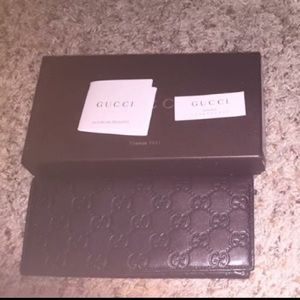 only for @theflychick13 Gucci leather long wallet