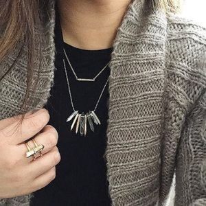 Stella and Dot Rebel Cluster Necklace