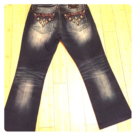Miss Me boot cut jeans.