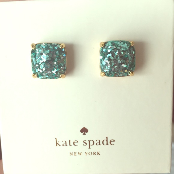 NWOT Kate Spade Glitter Stud earrings