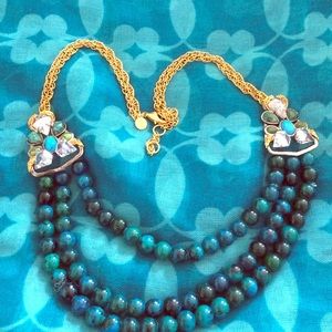 Alexis Bittar Crystal and stone necklace