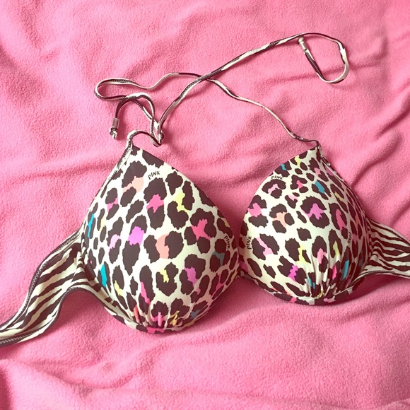 Victoria's Secret Pink Cheetah Swimsuit Top