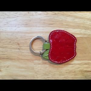 Authentic Coach Apple key chain- NWOT