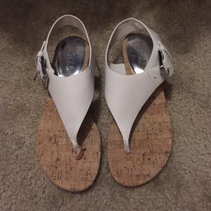 White Michael Kors sandals