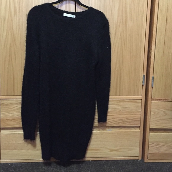MinkPink long sleeve black dress