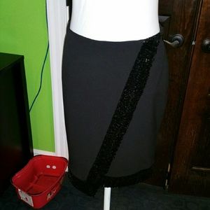 Black skirt with decorative sequins
