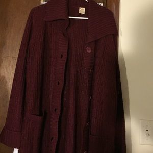 Purple faded glory sweater NWOT