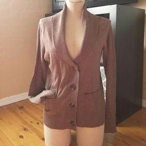 Women's tan cardigan