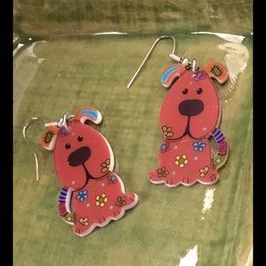 ❤️❤️❤️New CUTE acrylic dog earrings.