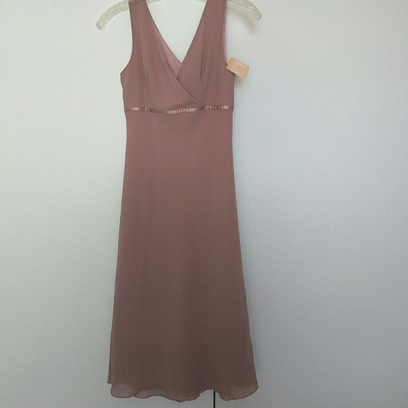 NWT Dark Blush Pink Midi Dress!