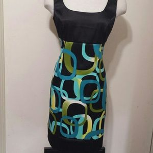 Multi Color Print Sleeveless Dressbarn Mini Drss