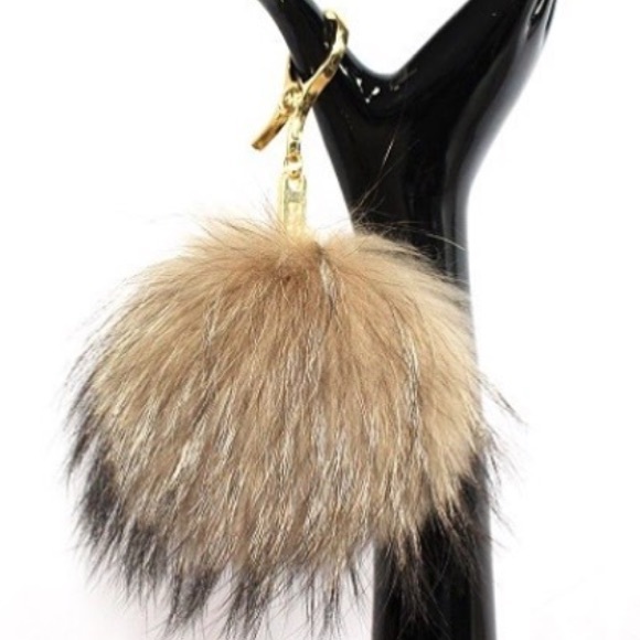 Faux fur key chains