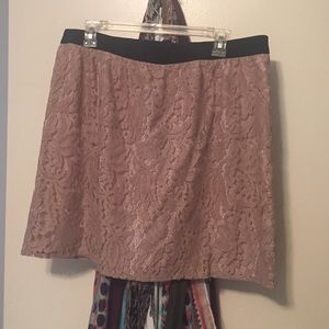SZ 12 mini skirt lace overlay