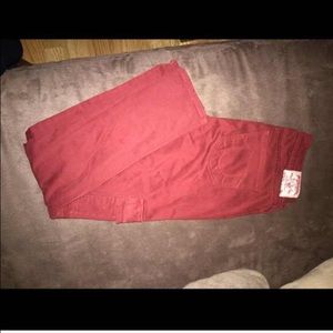 ♥️ burgundy love true religion jeans ♥️