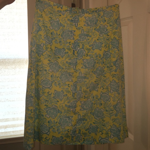 Vintage Lilly Pultizer Sea Turtle Skirt Size 12