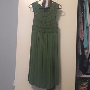 SZ L green cotton dress