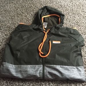 PINK Victoria secret  orange and green windbreaker