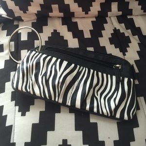 Zebra Pattern Wristlet