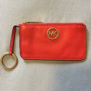 Michael Kors coin purse with keyring
