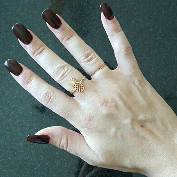 2 for $10 Dainty Pineapple Rings - Picture 3 of 4