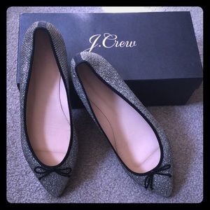 J. Crew Gemma Glitter Flats