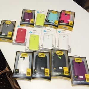 Moto G cases otter box never used