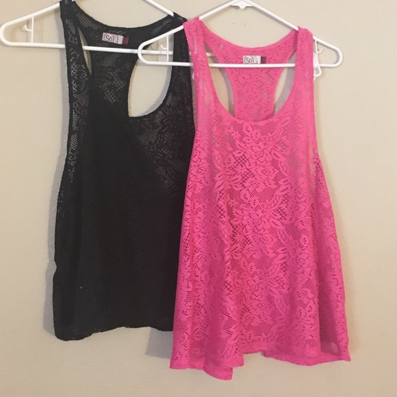 Set of racerback tank tops