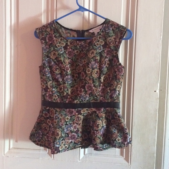Floral peplum top *On hold*