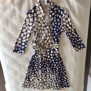 DVF Wrap Dress, Size 6