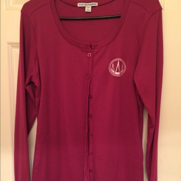 Tri Delta monogram cardigan