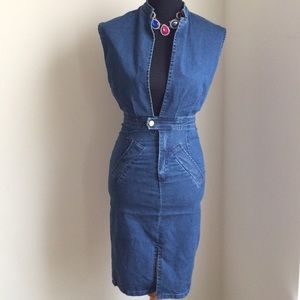 Boohoo denim dress