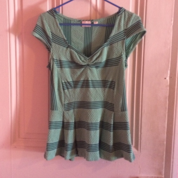 Anthropologie peplum top